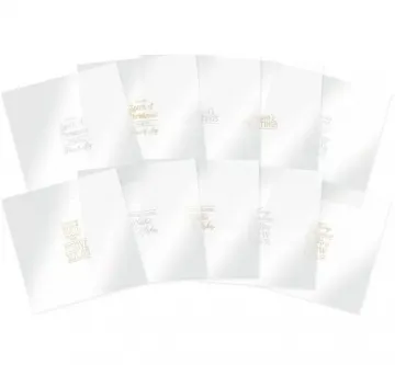 Luxury Festive Foiled Acetate Sentiment Sheets